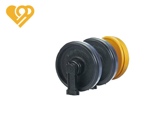 ZG50Mn Steel Front Idler Assembly for Bulldozer Undercarriage Repair Parts Heat Treatment HRC 48-56
