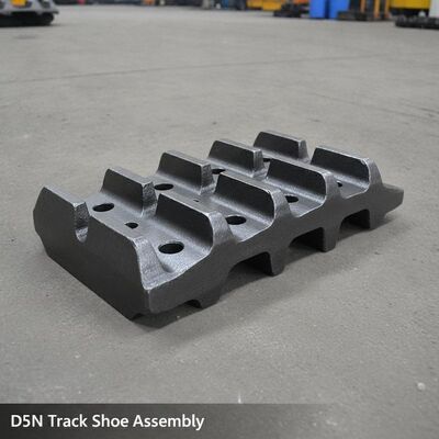 गुणवत्ता D5N Caterpillar Bulldozer Track Shoe Assembly Forged 25MnB Steel Single Grouser Design 152.4mm Pitch Undercarriage Part कारखाना